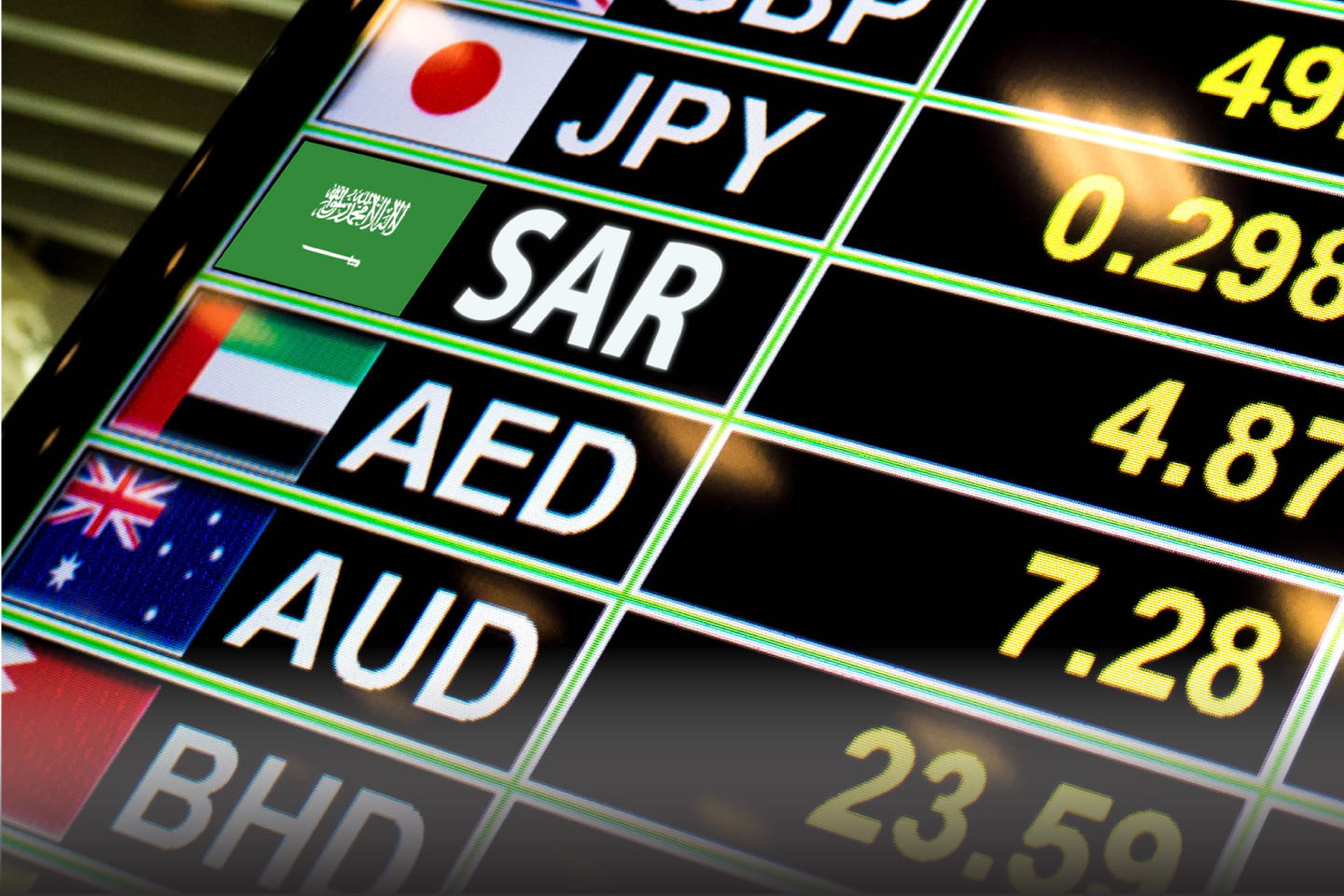 KSA Foreign Exchange Main Banner