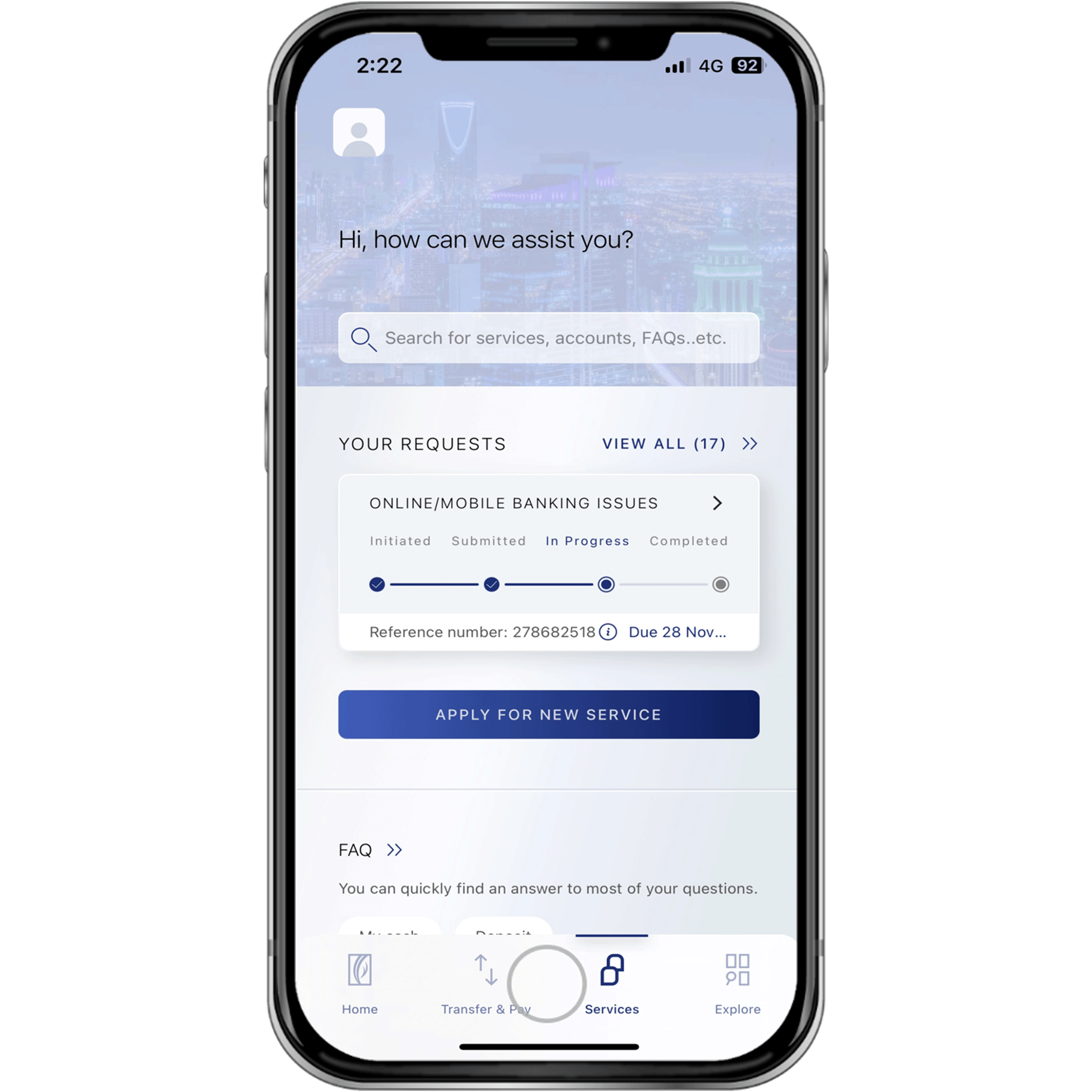 How to Raise a Complaint Request  Step 1